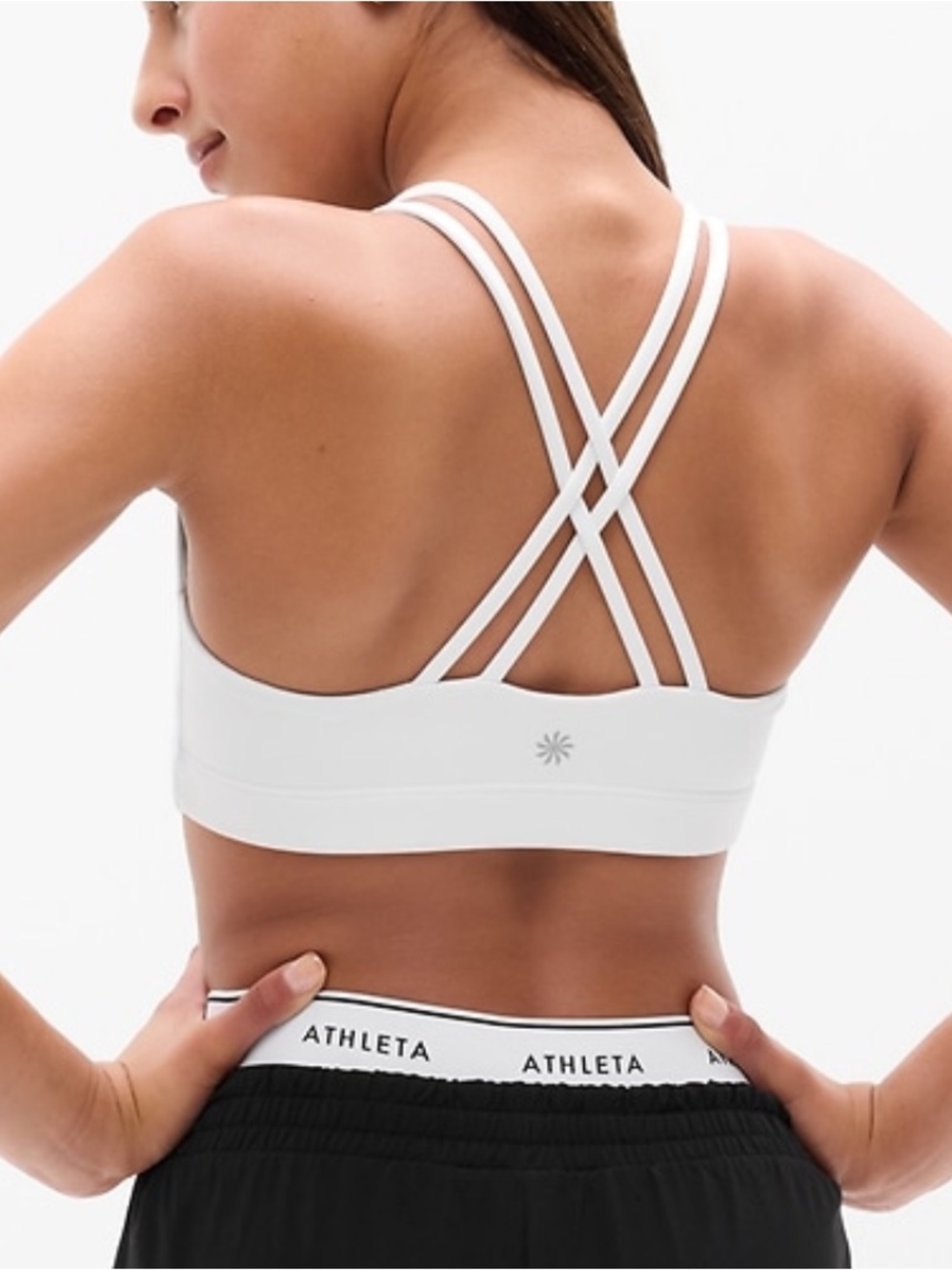 Girls Strappy Sports Bra Pack - Black & White - Athleta Girl Large 12, PACK OF 3